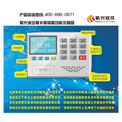 【熱銷推薦桑拿 沐足技師上下鐘報鐘器】價格,廠家,圖片,桑拿設(shè)備,上海紫興信息科技-
